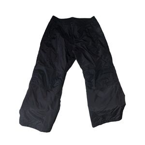 Lands End SNOW PANTS! Black Insulated  Squall snow pants